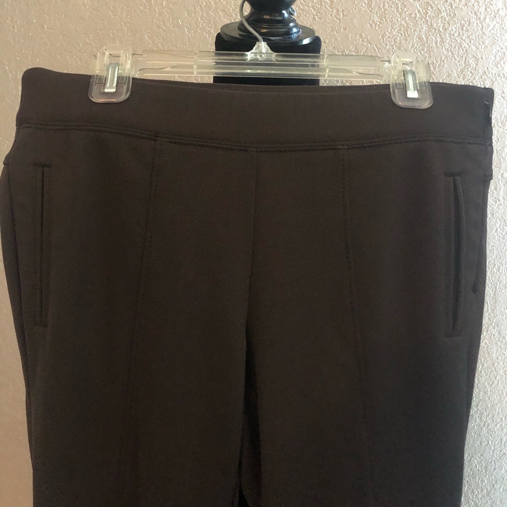 Express dark grey, thicker fabric leggings/pants.